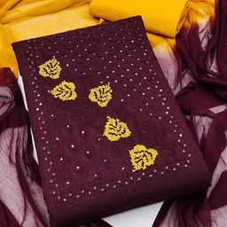 MANVAA Embellished Unstitched Dress Material-picture-42