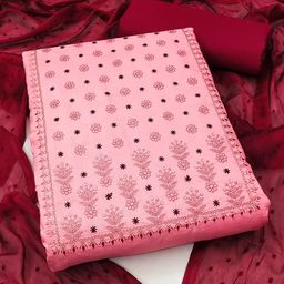 MANVAA Embroidered Pure Cotton Unstitched Dress Material-picture-41