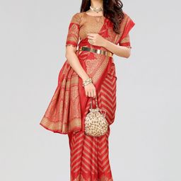 KALINI Kalamkari Art Silk Saree-image-53