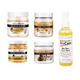 BEAUCODE BIOCARE 5-Pcs De-Tan Facial Kit 250g Each With De-Tan Face Wash 100ml-41