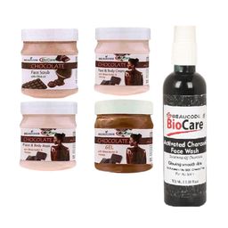 BEAUCODE BIOCARE Set Of 5 Chocolate Cream-Mask-Gel-Scrub-Activated Charcoal Face Wash-14