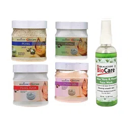 BEAUCODE BIOCARE Set Of 5 Pearl Scrub+Cream+Mask+Gel & Aloe Vera Neem Face Wash-26