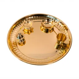 TRUSTBASKET Pooja Thali With Diya & Bowl-16