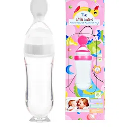 The Little Lookers Infant White Solid Food Grade Soft Silicone Food Feeder-34