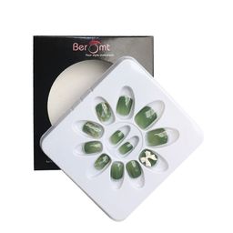 BEROMT 12 Pcs Long-Lasting Casual Salon Finish Press On Nails - Shade 776 image 2