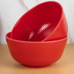 Melamine Red 1300Ml Serving Bowls Set Of 2 By Market 99-picture-26