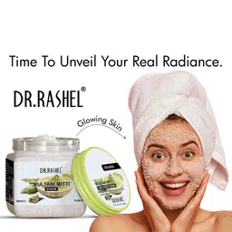 DR.RASHEL Multani Mitti Scrub With Walnut Shell - 380ml image 3