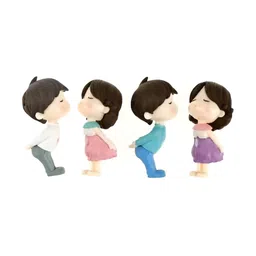 Sigaram White 4 Pieces Couple Figurine Miniature Showpieces-image-39