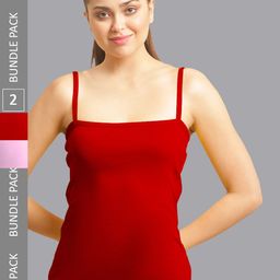 FBAR Pack Of 2 Non-Padded Bio Wash Cotton Camisoles-picture-40
