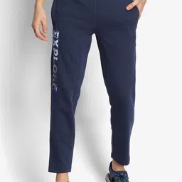 Wildcraft Men Navy Blue Cotton Sports Track Pants-14