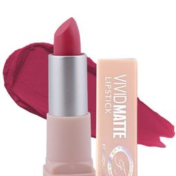 Fashion Colour Women Pink Vivid Matte Velvet Texture Lipstick - Nude Pink 21-32