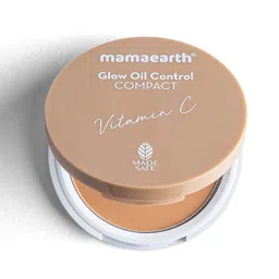 Mamaearth Glow Oil Control SPF 30 Compact with Vitamin C & Turmeric - Almond Glow 04-23