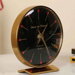 de maison decor Minno Margot Gold Aluminium Table Clock-picture-12