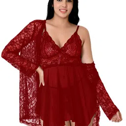 Fihana Net Baby Doll with Asymmetric Hem-picture-5