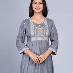 SkyaSia Ethnic Printed Tunic With Gathers In The Front-11