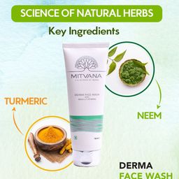 MITVANA Derma Face Wash with Neem & Turmeric - 100 ml image 5