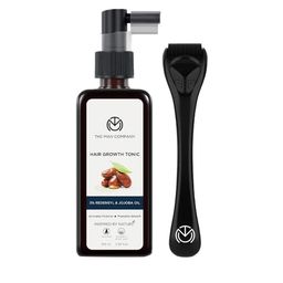 THE MAN COMPANY Hair To Grow Kit-Hair Growth Tonic 100 ml & Derma Roller - Black-19
