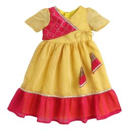 MANY FROCKS & Yellow Ethnic Dress-image-42