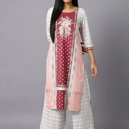 AURELIA Women Red Printed Kurta-image-18