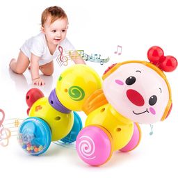 ADKD Kids Press & Go Cute Caterpillar Crawling Toy With Music & Light-42