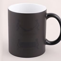 fnp White & Black Printed Ceramic Glossy Mug 325ml-image-0