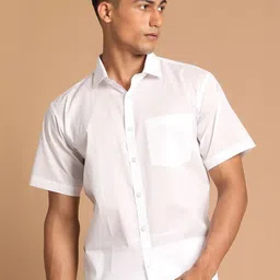 VASTRAMAY Men White Premium Casual Shirt-image-52
