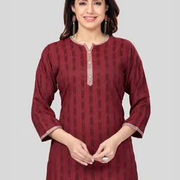 Saree Swarg Women Woven Design Kurti-26