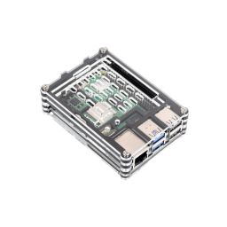 Waveshare Raspberry Pi 5 Transparent & Acrylic Case RPI 5 Active Cooler Supports Acrylic Case For Enhanced Protection & Optimal Cooling - Black - RS8532 Waveshare Raspberry Pi 5 Transparent & Acrylic Case RPI 5 Active Cooler Supports Acrylic Case For Enhanced Protection & Optimal Cooling - Black - RS8532 image 4