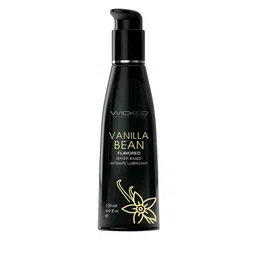 WICKED SENSUAL CARE Aqua Vanilla Bean Flavoured Water Based Personal Lubricant 120ml-55