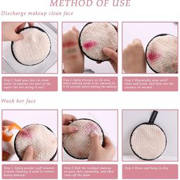 CHRONEX Set Of 4 Reusable Makeup Removing Puffs image 4