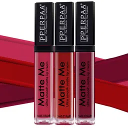 PERPAA Set of 3 Matte Me Ultra Smooth Lip Creams - 5 ml Each-9