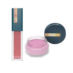 TRUDIANCE Tint Salve for Lips & Cheeks - Bougainvillea & Matte Serum Lipstick - Apricola-12