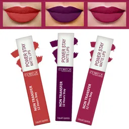 FORFOR Set of 3 Powerstay Non Transfer Liquid Matte Lipstick - 5 ml Each-20
