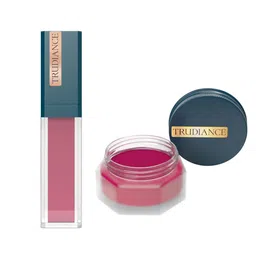 TRUDIANCE Tint Salve for Lips & Cheeks - Cranberry Crush & Matte Serum Lipstick - Cornelia-6