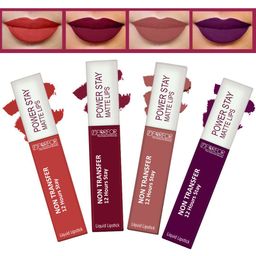 FORFOR Set of 4 Powerstay Non Transfer Liquid Matte Lipstick - 5 ml Each-98