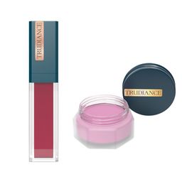 TRUDIANCE Tint Salve for Lips & Cheeks - Bougainvillea & Matte Serum Lipstick - Zinnia-20