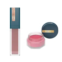 TRUDIANCE Tint Salve for Lips & Cheeks - Alpine Sunset & Matte Serum Lipstick - Pink Spice-13