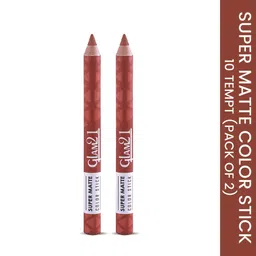 GLAM21 Set Of 2 Super Matte Non-Drying Long-Lasting Colorstick - Tempt 10-66