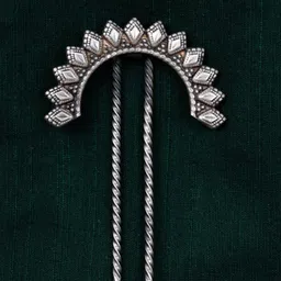 Shyle Women 925 Silver Intricate Charka Juda Hairstick-38