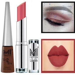 MI FASHION Set of Ten2Ten Liquid Eyeliner - 05 & Creme Matte Lipstick - 23-image-92
