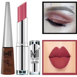 MI FASHION Set of Ten2Ten Liquid Eyeliner - 05 & Creme Matte Lipstick - 22-image-96