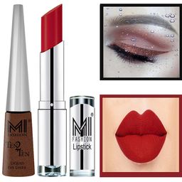 MI FASHION Ten2Ten Liquid Eyeliner 05 & Creme Matte Lipstick - 10-image-76
