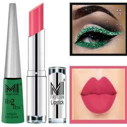MI FASHION Set of Ten2Ten Liquid Eyeliner - 04 & Creme Matte Lipstick - 18-image-72