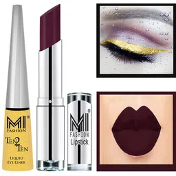 MI FASHION Ten2Ten Liquid Eyeliner 02 & Creme Matte Lipstick - 06-image-80