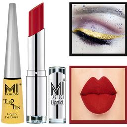 MI FASHION Ten2Ten Liquid Eyeliner 02 & Creme Matte Lipstick - 10-image-25