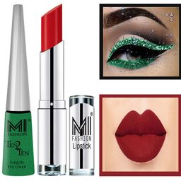 MI FASHION Set of Ten2Ten Liquid Eyeliner - 04 & Creme Matte Lipstick - 09-image-88