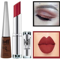 MI FASHION Ten2Ten Liquid Eyeliner 05 & Creme Matte Lipstick - 15-image-63