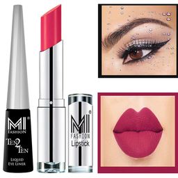 MI FASHION Set of Ten2Ten Liquid Eyeliner - 01 & Creme Matte Lipstick - 05-image-70