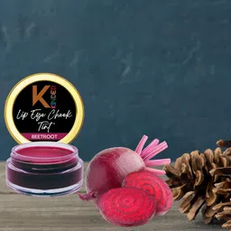 KINDED Set of 2 Creamy Matte Lip Eye Cheek Tints 8 g Each- Beetroot - Retro Red image 5