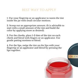 TRUDIANCE Tint Salve for Lips & Cheeks - Ruby Red & Matte Serum Lipstick - Aster image 2